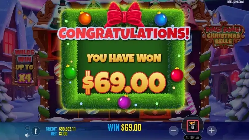 Ding Dong Christmas Bells slot screenshot 