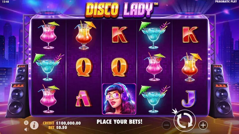 Disco Lady slot screenshot 1