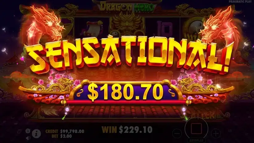 Dragon Hero slot screenshot 