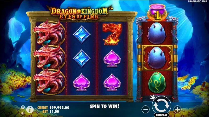 Dragon Kingdom – Eyes of Fire slot screenshot 1