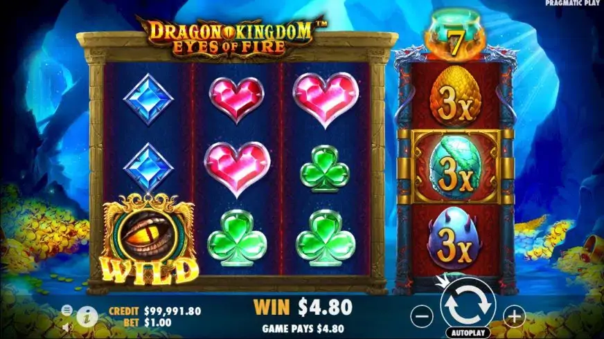 Dragon Kingdom – Eyes of Fire slot screenshot 2