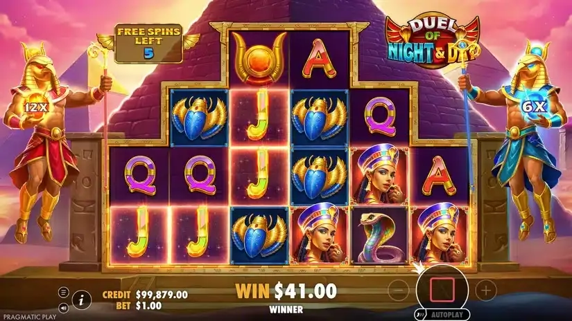 Duel of Night & Day slot screenshot 