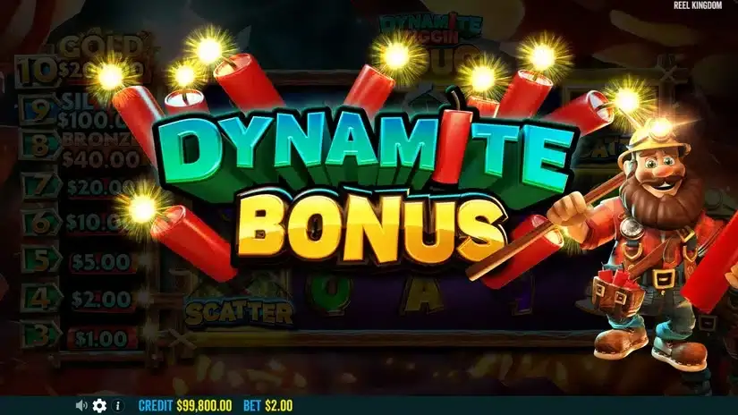 Dynamite Diggin Doug slot screenshot 3