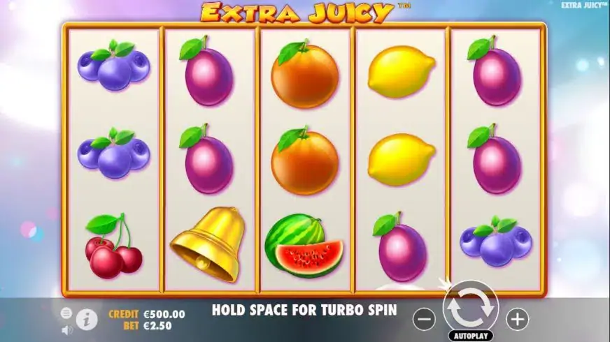 Extra Juicy slot screenshot 