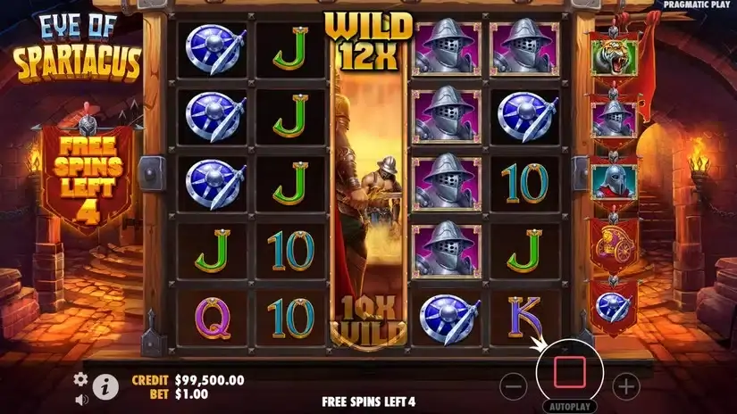 Eye of Spartacus slot screenshot 4