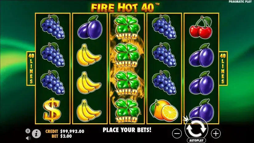 Fire Hot 40 slot screenshot 4