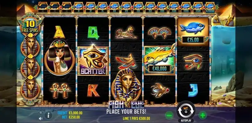 Fish Eye slot screenshot 