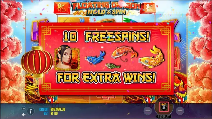 Floating Dragon Hold and Spin slot screenshot 3