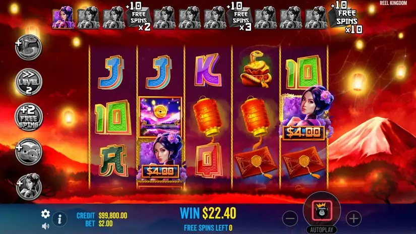 Floating Dragon – Year of the Snake slot screenshot 