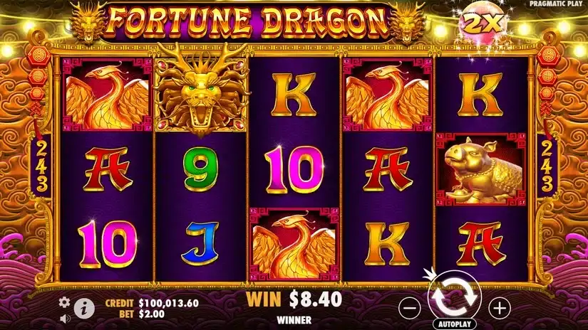 Fortune Dragon slot screenshot 2
