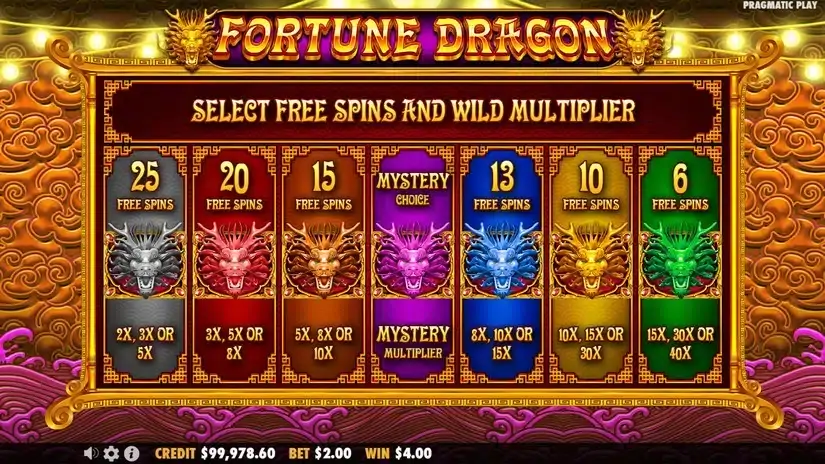 Fortune Dragon slot screenshot 4