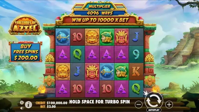 Fortunes of the Aztec slot screenshot 