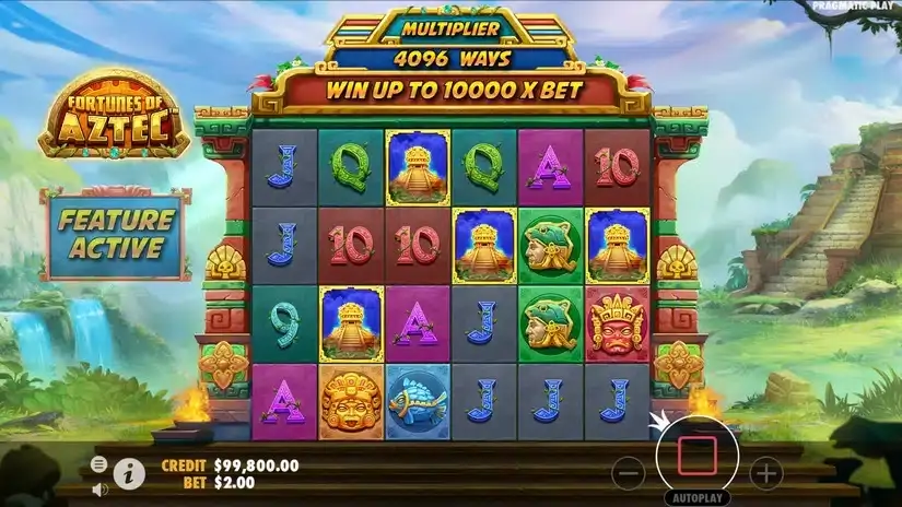 Fortunes of the Aztec slot screenshot 2