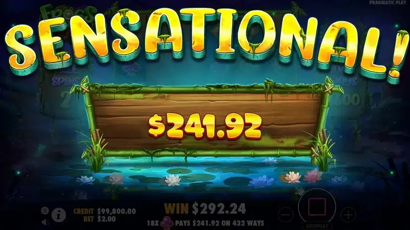 Frogs & Bugs slot screenshot 