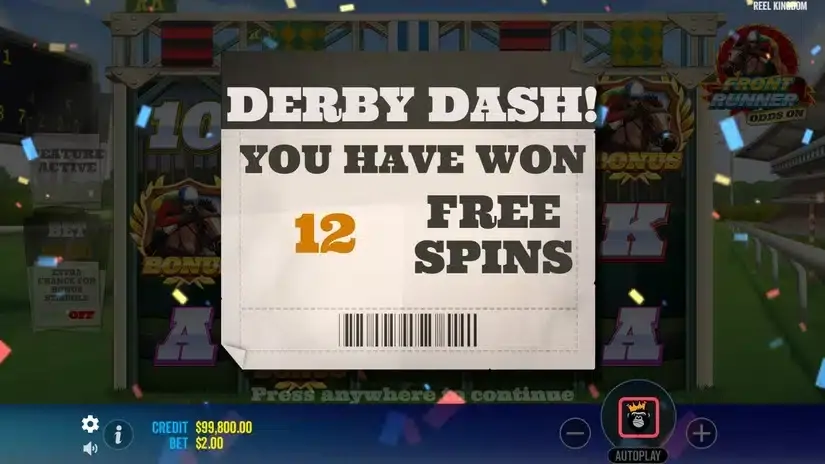 Front Runner Odds On slot screenshot 3