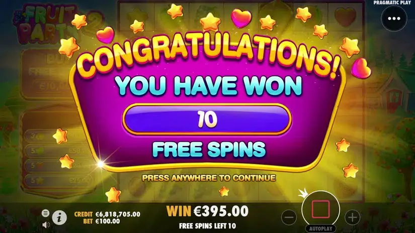 Fruit Party 2 slot screenshot 4