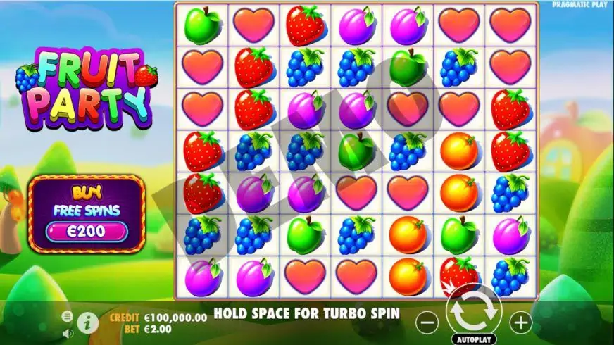 Fruit Party slot screenshot 