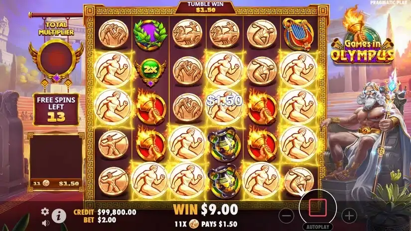 Games in Olympus slot screenshot 5