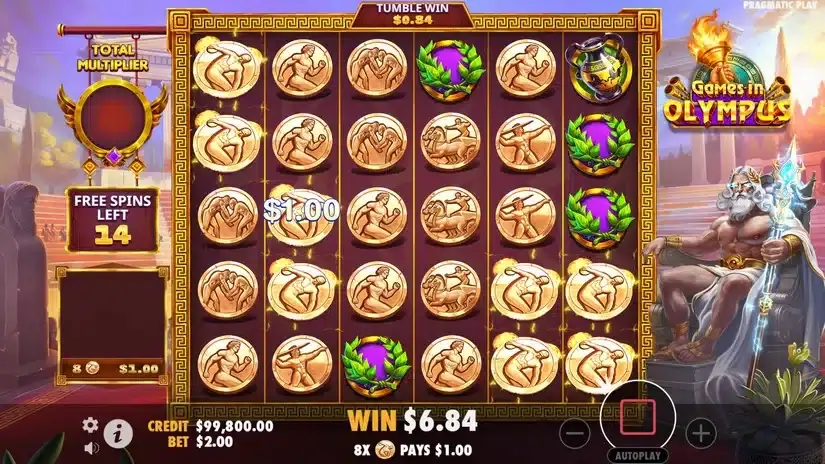 Games in Olympus slot screenshot 4
