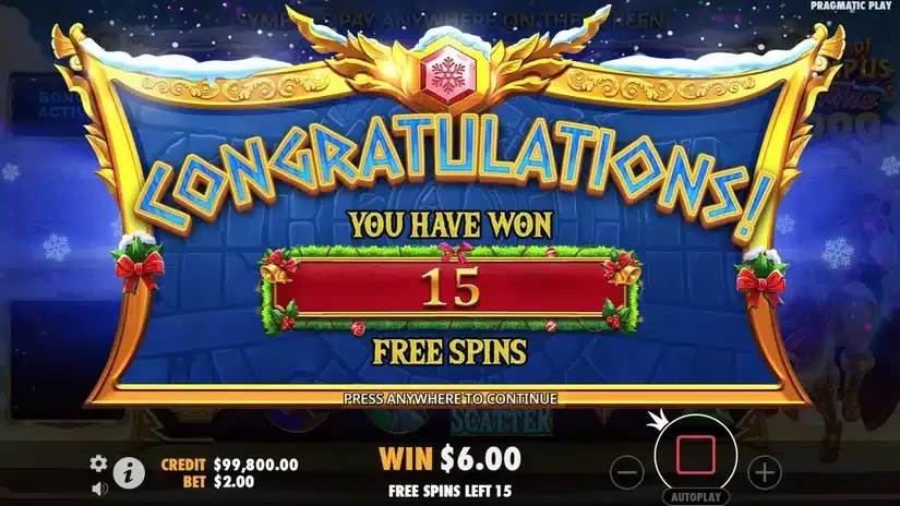 Gates of Olympus Xmas 1000 slot screenshot 4