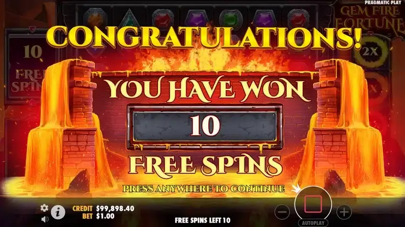 Gem Fire Fortune slot screenshot 3