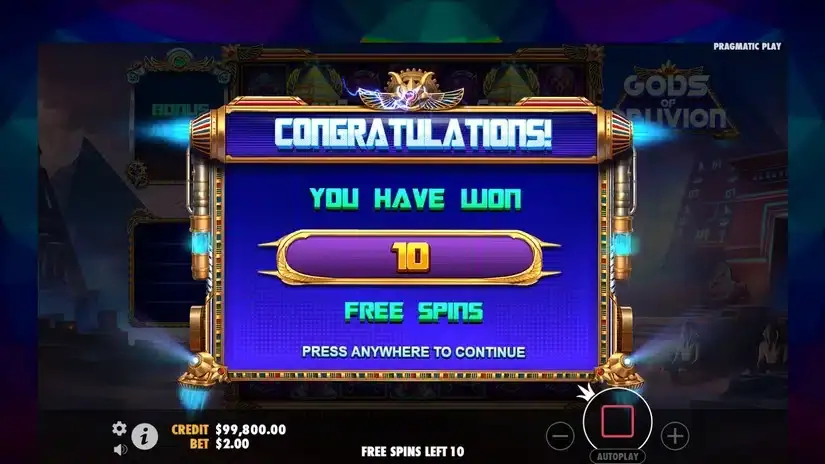 Gods of Oblivion slot screenshot 3