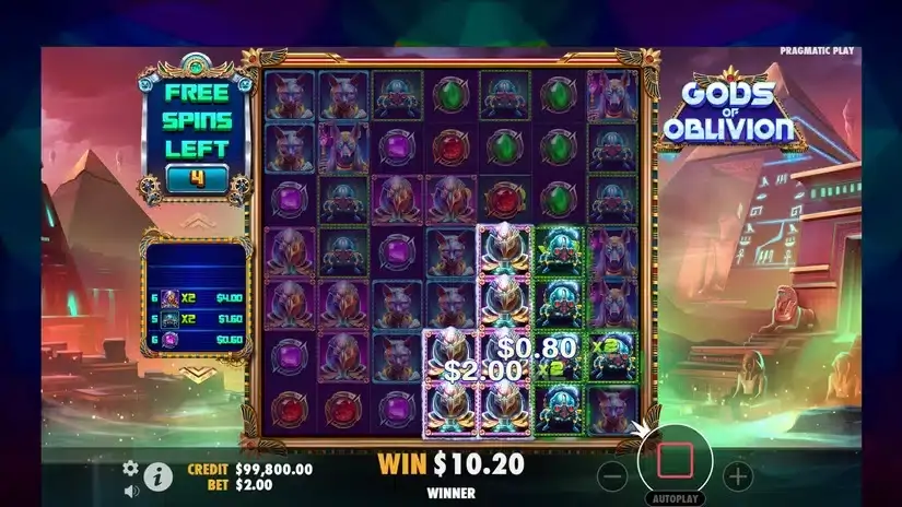 Gods of Oblivion slot screenshot 5