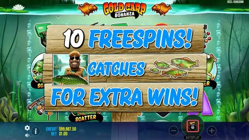Gold Carp Bonanza slot screenshot 4