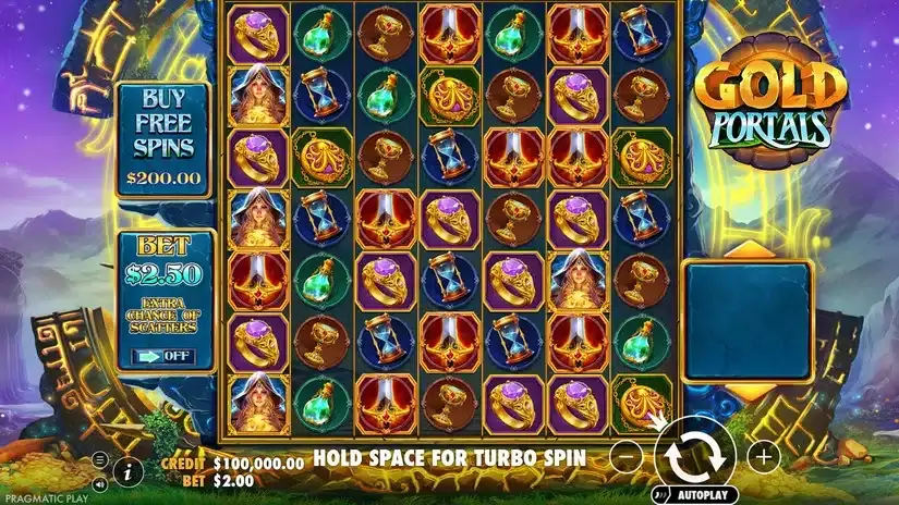 Gold Portals slot screenshot 
