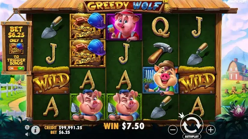Greedy Wolf slot screenshot 2