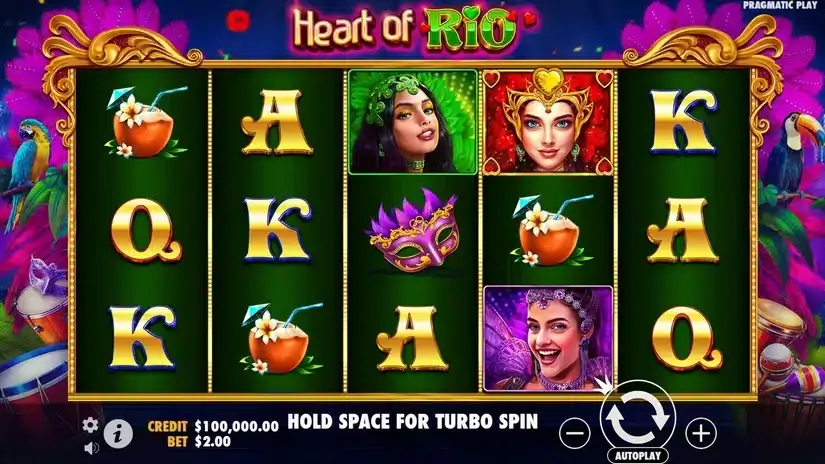 Heart of Rio slot screenshot 