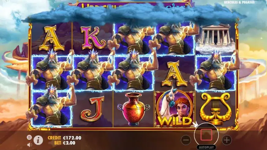 Hercules and Pegasus slot screenshot 4