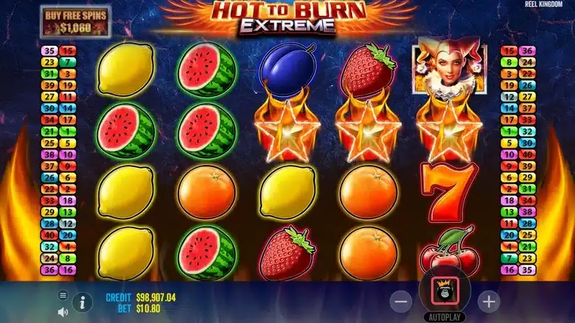 Hot to Burn Extreme slot screenshot 3