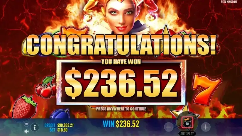Hot to Burn Extreme slot screenshot 