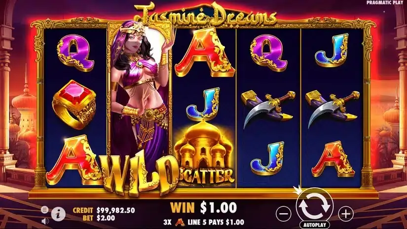 Jasmine Dreams slot screenshot 2