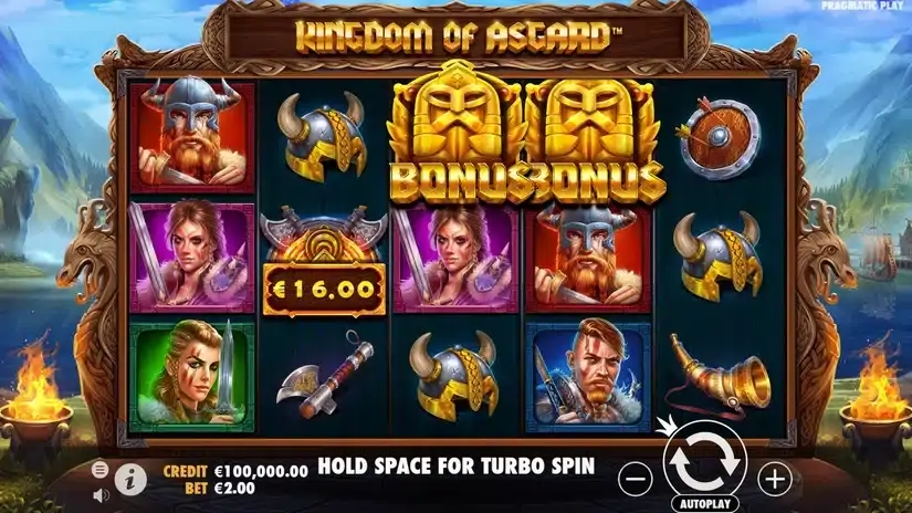 Kingdom of Asgard slot screenshot 