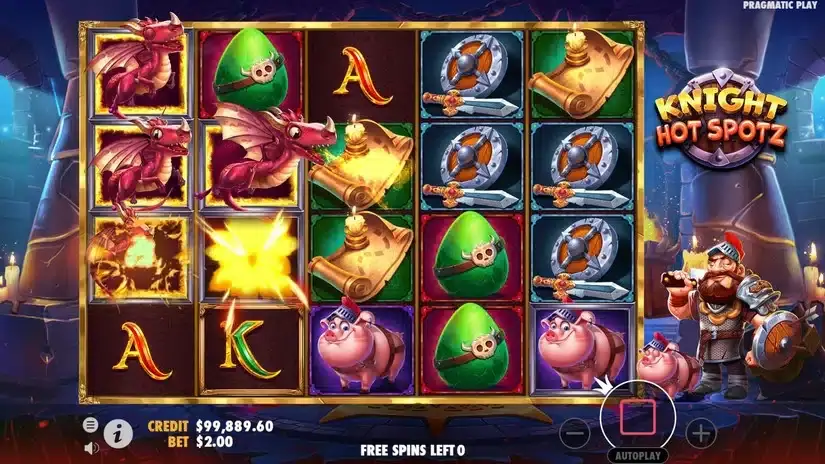 Knight Hot Spotz slot screenshot 4