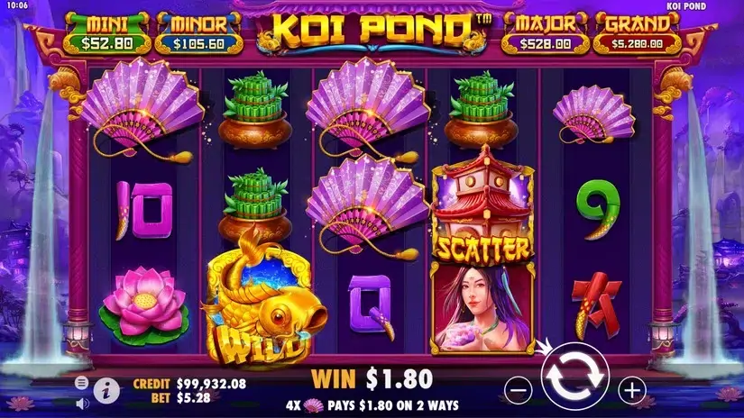 Koi Pond slot screenshot 3