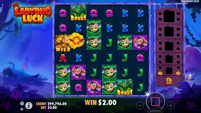 LadyBug Luck slot screenshot 4