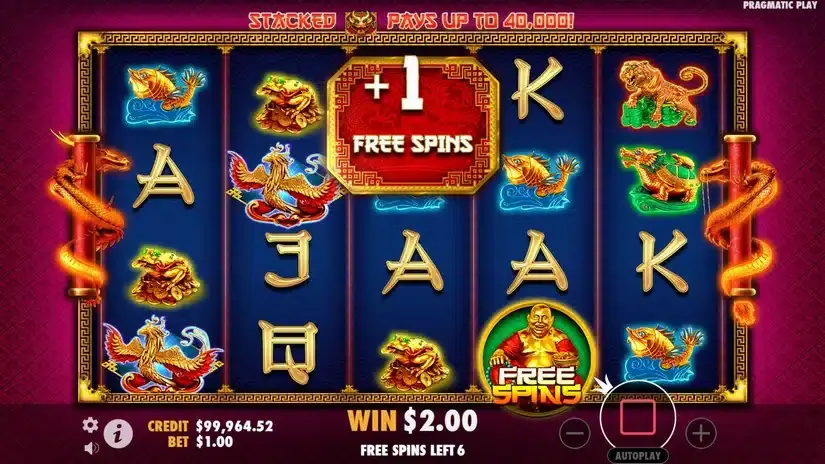 Lucky Dragons slot screenshot 5