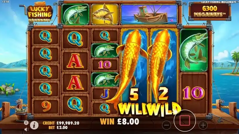 Lucky Fishing Megaways slot screenshot 4