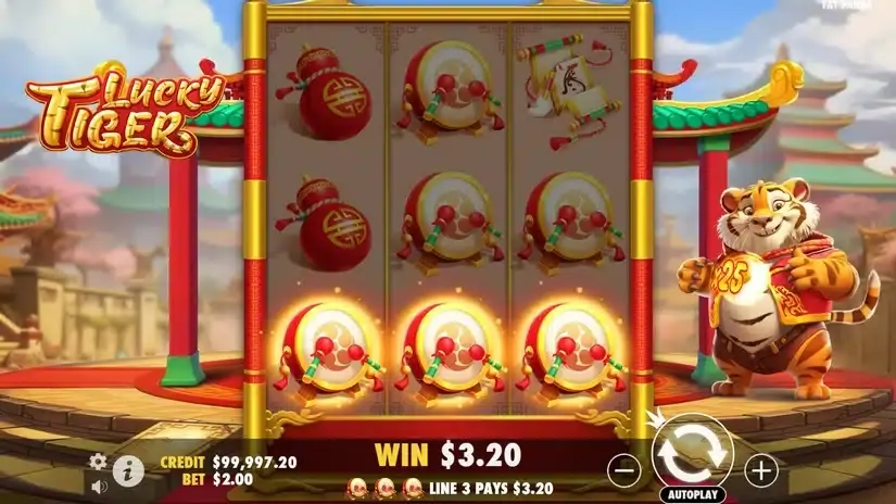 Lucky Tiger slot screenshot 2