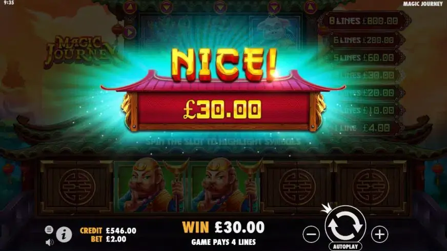 Magic Journey slot screenshot 3