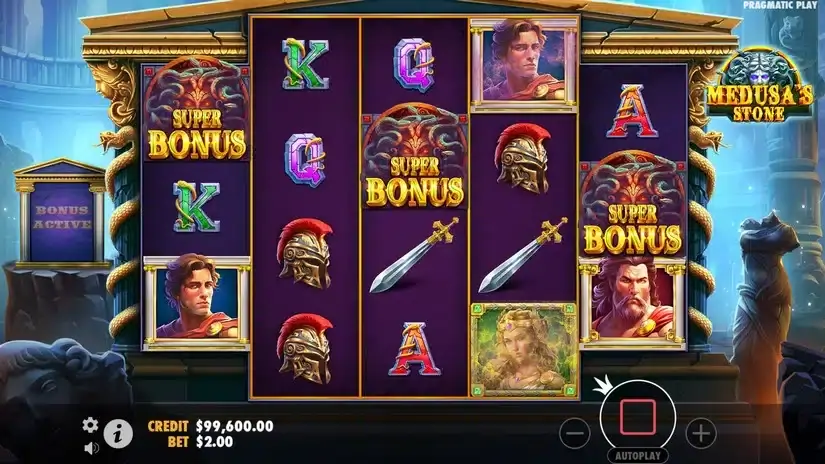 Medusa’s Stone slot screenshot 3
