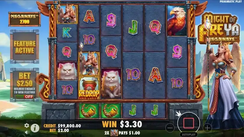 Might of Freya Megaways slot screenshot 2