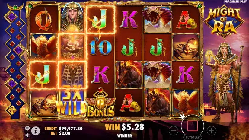 Might of Ra slot screenshot 6