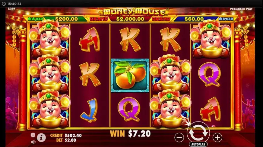 Money Mouse slot screenshot 2