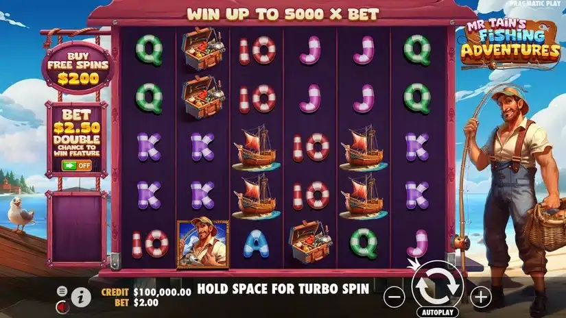 Mr Tain’s Fishing Adventures slot screenshot 1