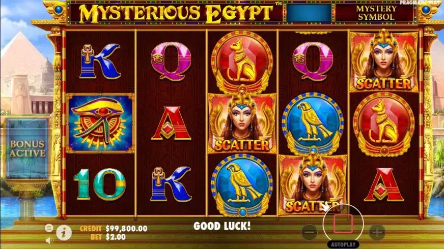 Mysterious Egypt slot screenshot 2