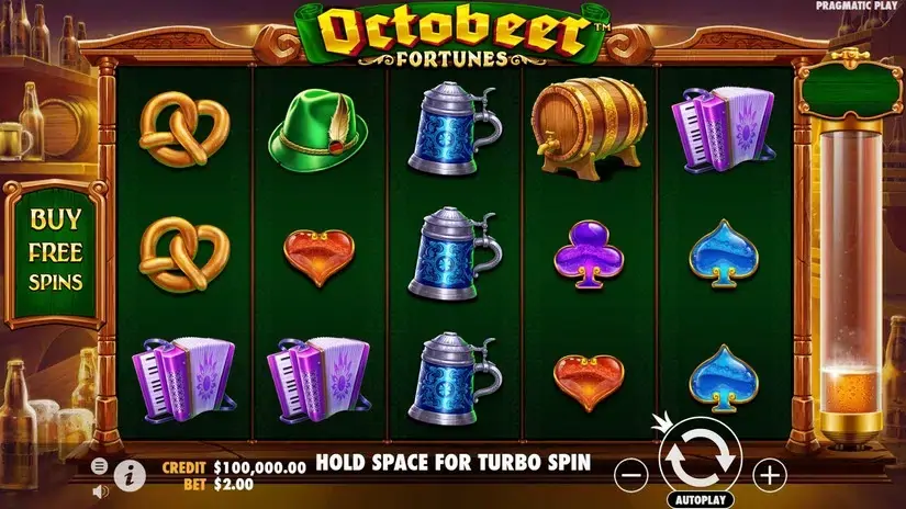 Octobeer Fortunes slot screenshot 1